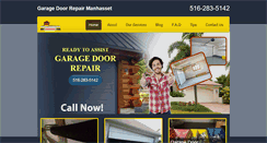 Desktop Screenshot of garagedoorrepairmanhasset.com